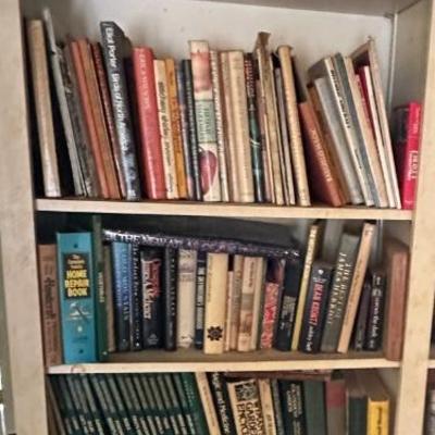 CONTENTS OF BOOKSHELF HUGE BOOK LOT