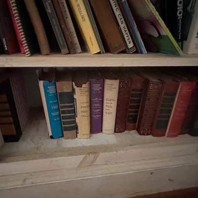 CONTENTS OF BOOKSHELF HUGE BOOK LOT