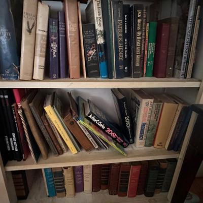 CONTENTS OF BOOKSHELF HUGE BOOK LOT