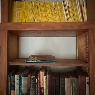 CONTENTS OF BOOKSHELF HUGE BOOK LOT
