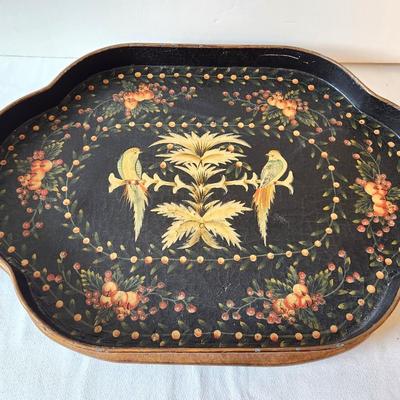 Lot #88L Decorative Chinoiserie Style Tray - pretty