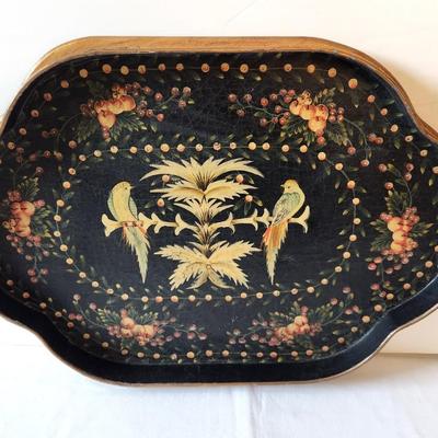 Lot #88L Decorative Chinoiserie Style Tray - pretty
