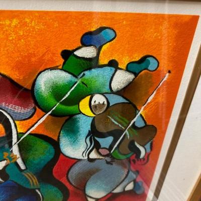 David Schluss Serigraph on paper signed