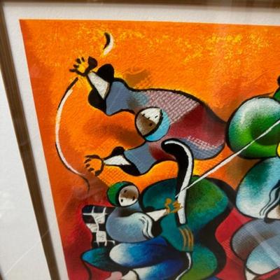 David Schluss Serigraph on paper signed