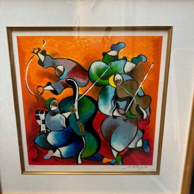 David Schluss Serigraph on paper signed