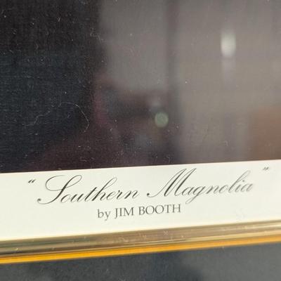 Framed Print "Southern Magnolia" Numbered & Signed By Jim Booth