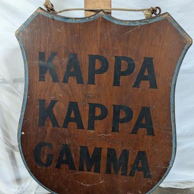 "KAPPA KAPPA GAMMA" Wooden Double Sided Sign
