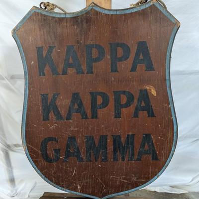 "KAPPA KAPPA GAMMA" Wooden Double Sided Sign