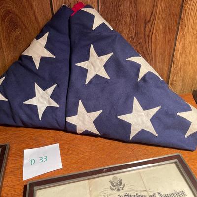 D33-Military Lot with flag