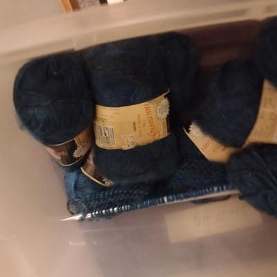 Collection of Yarn, Sewing Goods, and Patterns