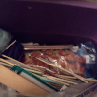 Collection of Yarn, Sewing Goods, and Patterns