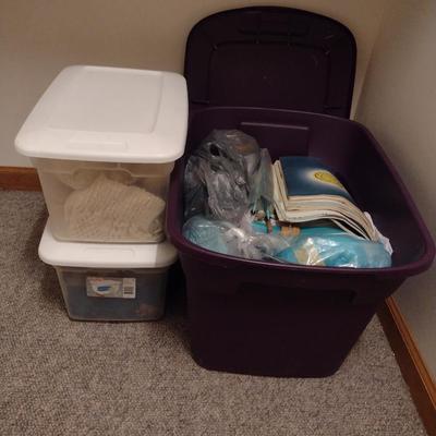 Collection of Yarn, Sewing Goods, and Patterns