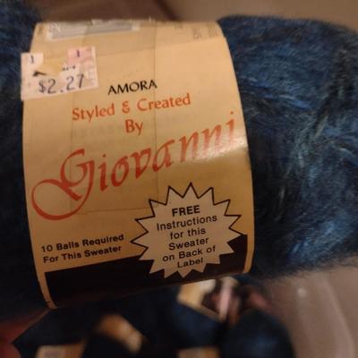 Collection of Yarn, Sewing Goods, and Patterns