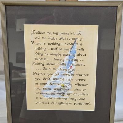 Framed Vintage Message To My Friend Wall Art