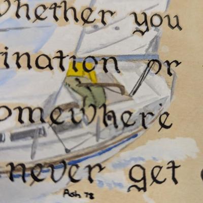 Framed Vintage Message To My Friend Wall Art