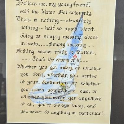 Framed Vintage Message To My Friend Wall Art