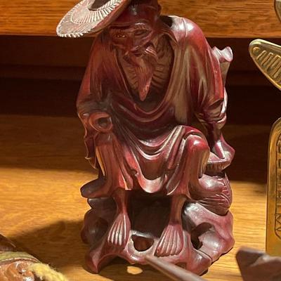D36-Bookends, knife, wooden bird + more!!