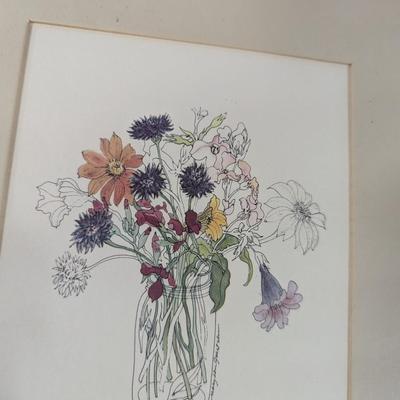 Framed Prints "Spring" & "Wild Flower" By Artist Mary Lou Goertzen
