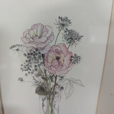 Framed Prints "Spring" & "Wild Flower" By Artist Mary Lou Goertzen