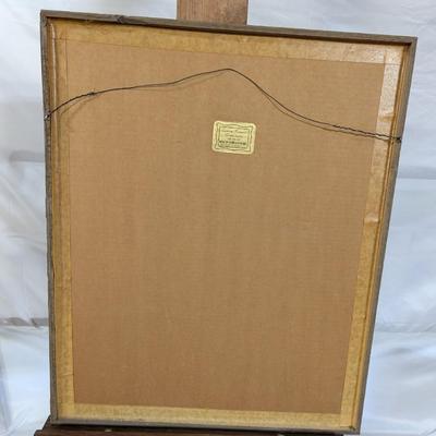 Framed Painting Sailboat Signed By Artist AC Larson