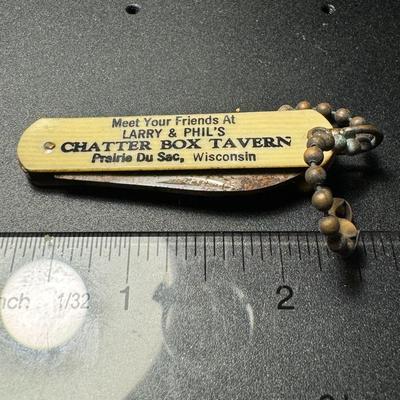 Chatter box tavern pen knife Prairie De Sac Wisconsin