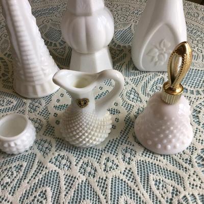 Milk Glass Lot Glass