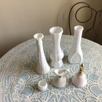Milk Glass Lot Glass