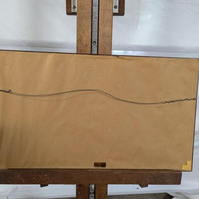 Framed Vintage Andrew Wyeth Nautical Realist "Spindrift" Lithograph
