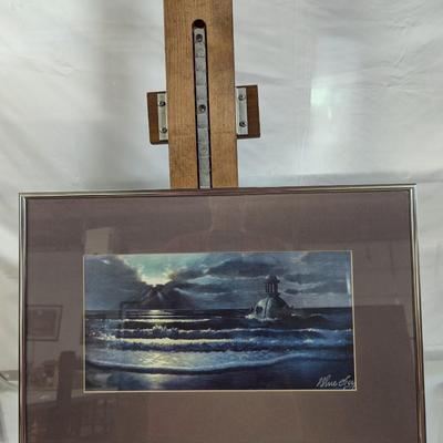 Framed Print Signed By Artist Blue Sky