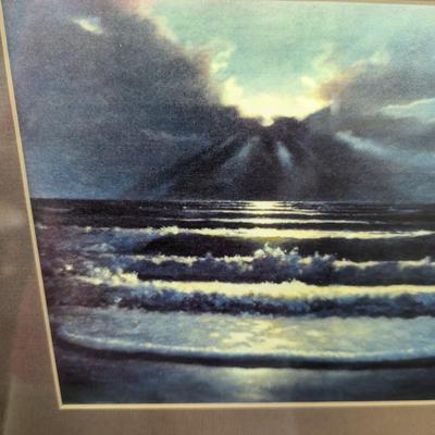 Framed Print Signed By Artist Blue Sky