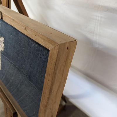 Wooden South Carolina State Historic Flag
