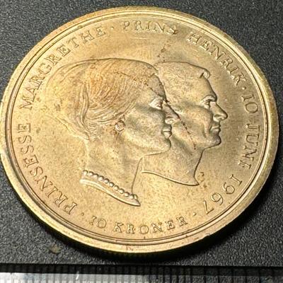 10 Kroner coin 1967