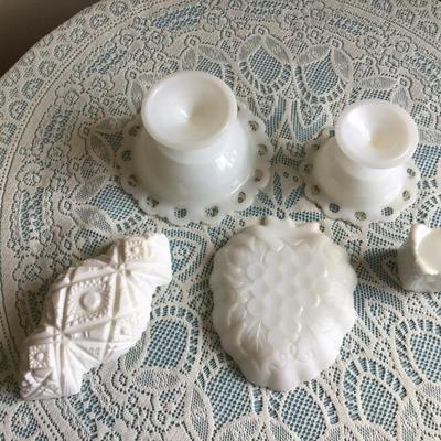 Milk Glass Lot 3