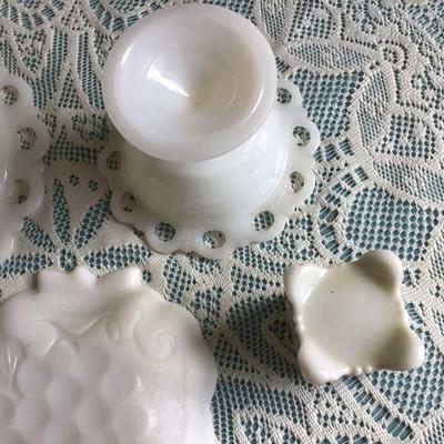 Milk Glass Lot 3