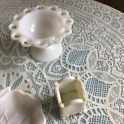 Milk Glass Lot 3