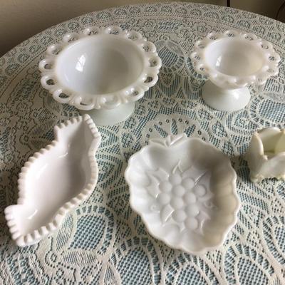 Milk Glass Lot 3