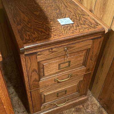 D44-Wooden File Cabinet