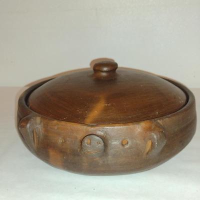 Pig Design Terra Cotta Baker with Lid