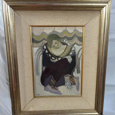 Vintage Framed Art Painting Signed By The Artist