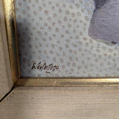 Vintage Framed Art Painting Signed By The Artist