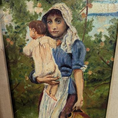 Vintage Framed D. R. Carpenter Painting