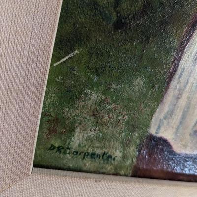 Vintage Framed D. R. Carpenter Painting
