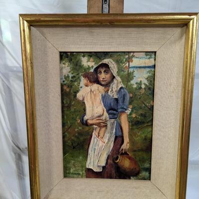 Vintage Framed D. R. Carpenter Painting
