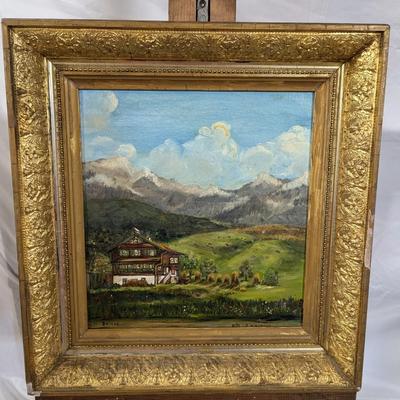 Vintage Framed B. W. Morgan Landscape Painting Signed