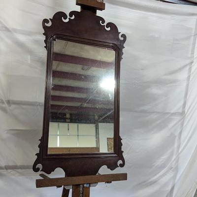 Vintage Wooden Framed Mirror