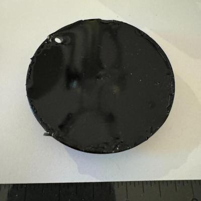 Black mourning brooch