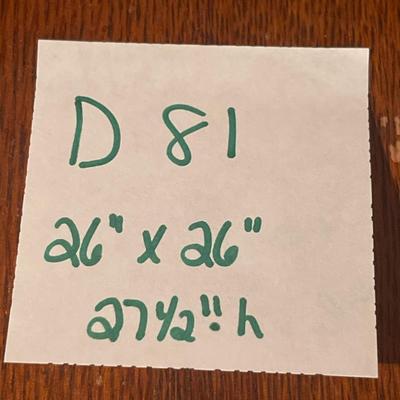D81-Small Table