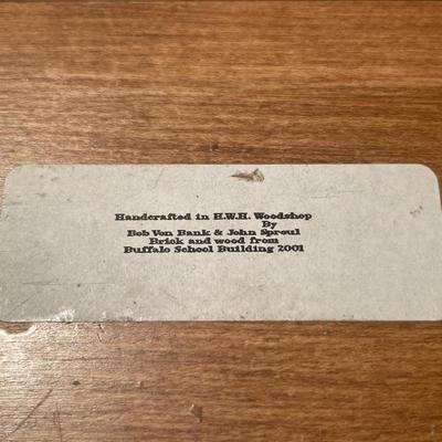 D86-Buffalo high school brick and extras