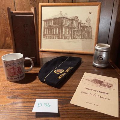 D86-Buffalo high school brick and extras