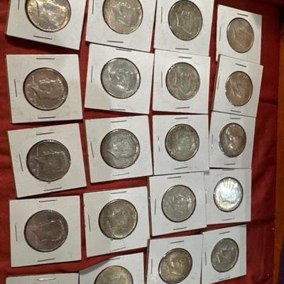 Lot of 20 1964 KENNEDY HALF DOLLARS US COIN